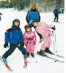 Skiing with my kids!