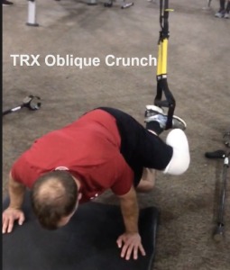 TRX oblique crunch